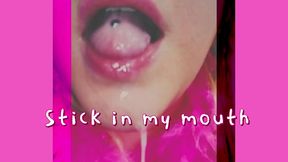 if you are horney just wet your cock and stick it my mouth