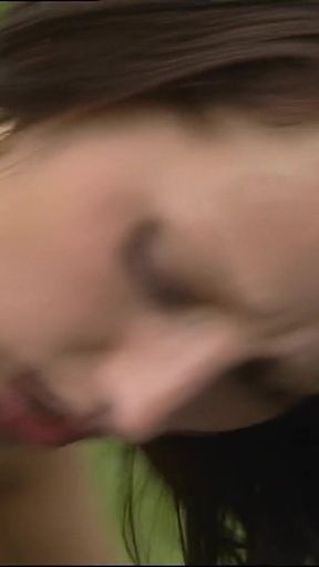 Outdoor Sucking and Riding on Giant Cocks with Sexy Babes