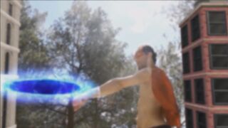 Gigantic supah hero vs little superman (trailer)