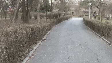 Fucking my self in the public park